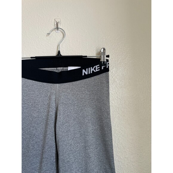Nike Women's PRO Warm Training Tights in Heather Gray Size SMALL - Picture 2 of 6